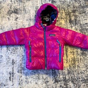 Baby Hi-Loft Down Sweater™ Hoody, Magenta, Size 6-12m